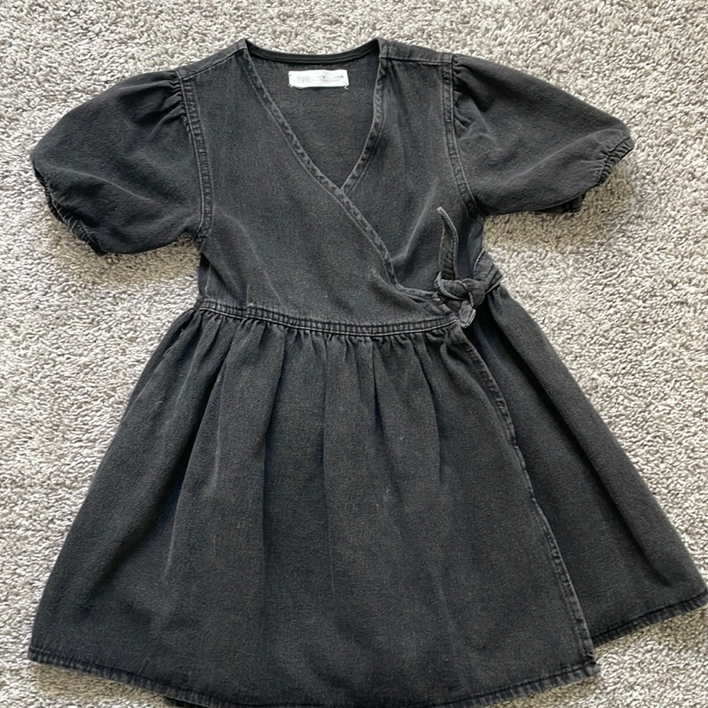 Denim black dress from Zara
